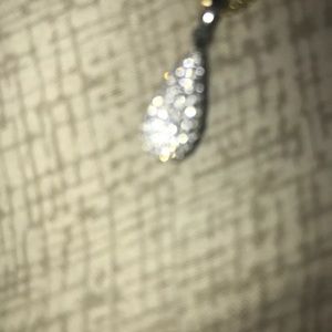 Authentic Vs diamond pendant with 14k gold chain